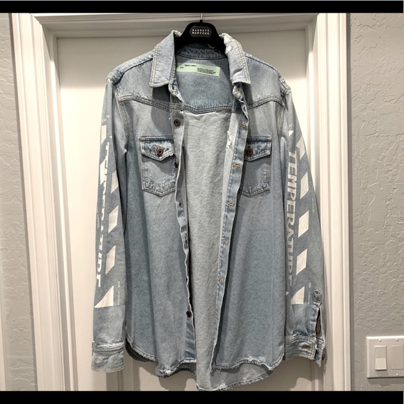 Off-White Men’s Denim Jacket Temperature 2018 - Picture 2 of 10